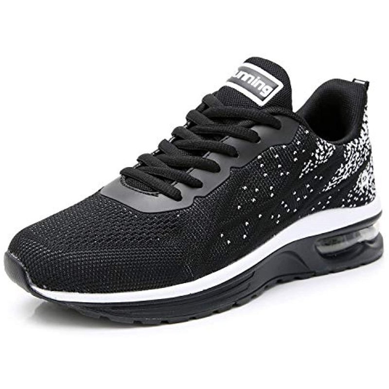 AMAXM Women Air Running Sneakers Athletic Walking Shoes Breathable Tennis for Jogging Gym Sport(US5.5-10 B(M) Black01