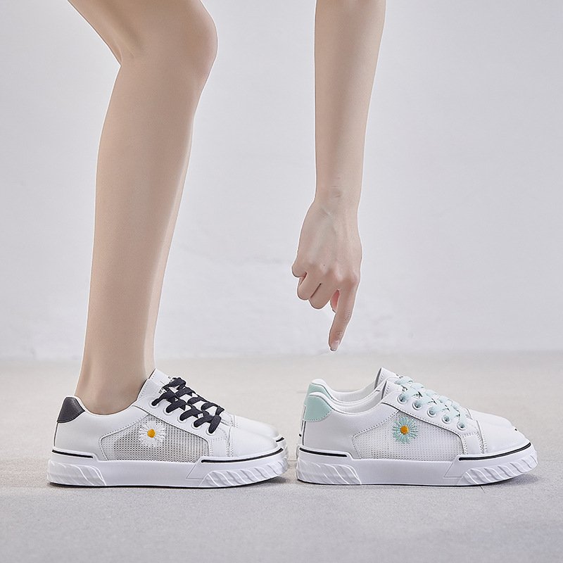 Breathable basic white shoes women 2021 summer new student thick bottom shoes women platform shoes