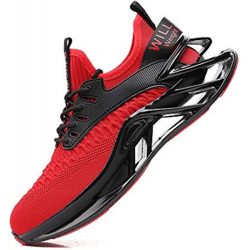 wanhee Men Sport Running Shoes Athletic Tennis Walking Sneakers Red 1919