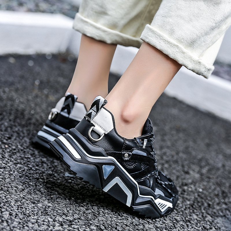 New women 2021 new breathable round toe heightened thick bottom sports shoes casual shoes sports shoes women