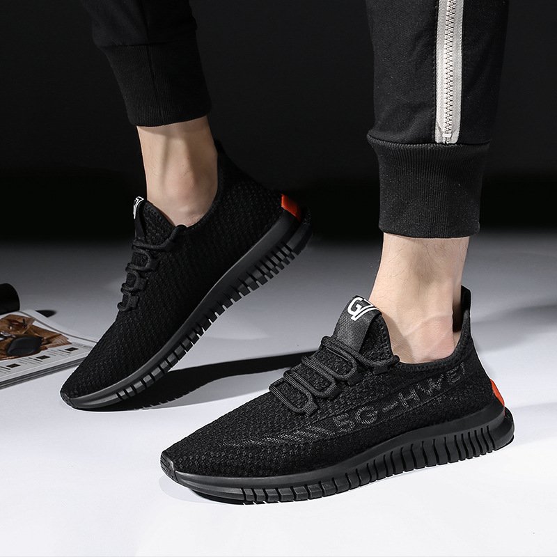 Spring and summer sports shoes 2021 trendy flying woven men's shoes fashion sports casual shoes coconut shoes men's