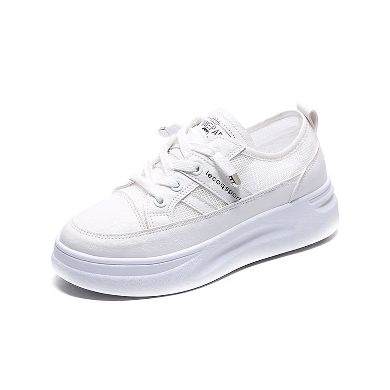 Basic white shoes women 2021 spring new thick-soled increased student board shoes platform shoes women